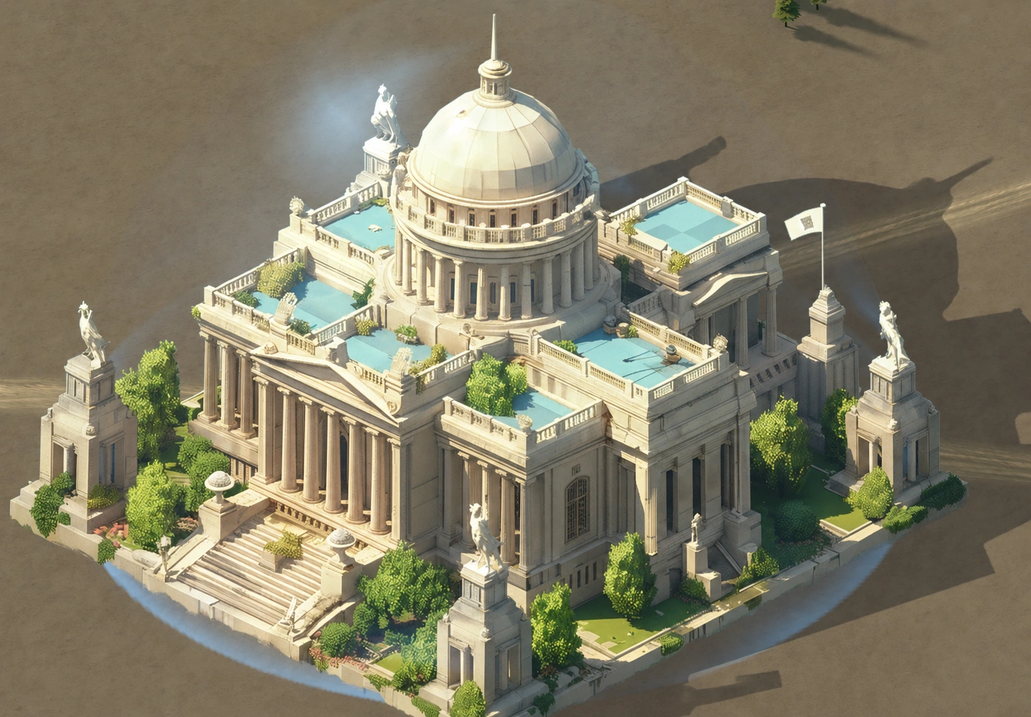 Capital building used for the Capital Clash countdown panel